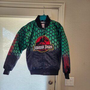 Jurassic Park Satin Bomber Jacket Brand New